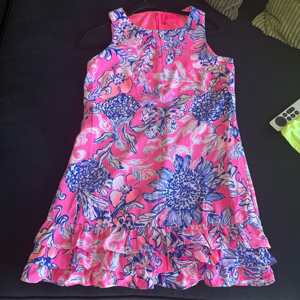 Lilly Pulitzer pink & blue dress ( with shorts)